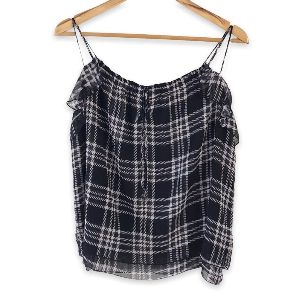 Express plaid spaghetti strap top